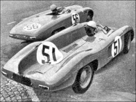 Nr.51. Pierre Louis Dreyfus, Leon Dernier i Jean Lucas – DB HBR Renault, nr.56. Marc Gignoux i Louis Cornet – DB HBR Panhard.